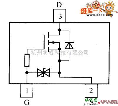 综合电路中的HTK3043NT1G、NTK3043NT5内部电路图  第1张