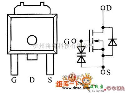 综合电路中的AOD434内部电路图  第1张