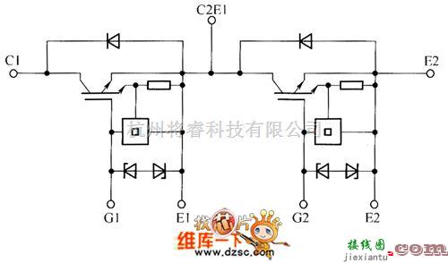 综合电路中的2MBI400N-060、52MBI300N-060内部电路图  第1张