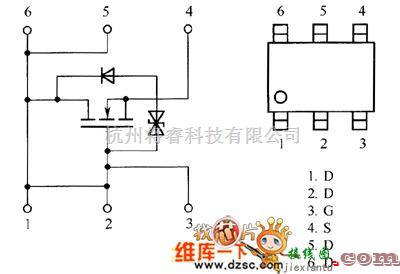 光敏二极管、三极管电路中的场效应晶体管RTQ045N03内部电路图  第1张