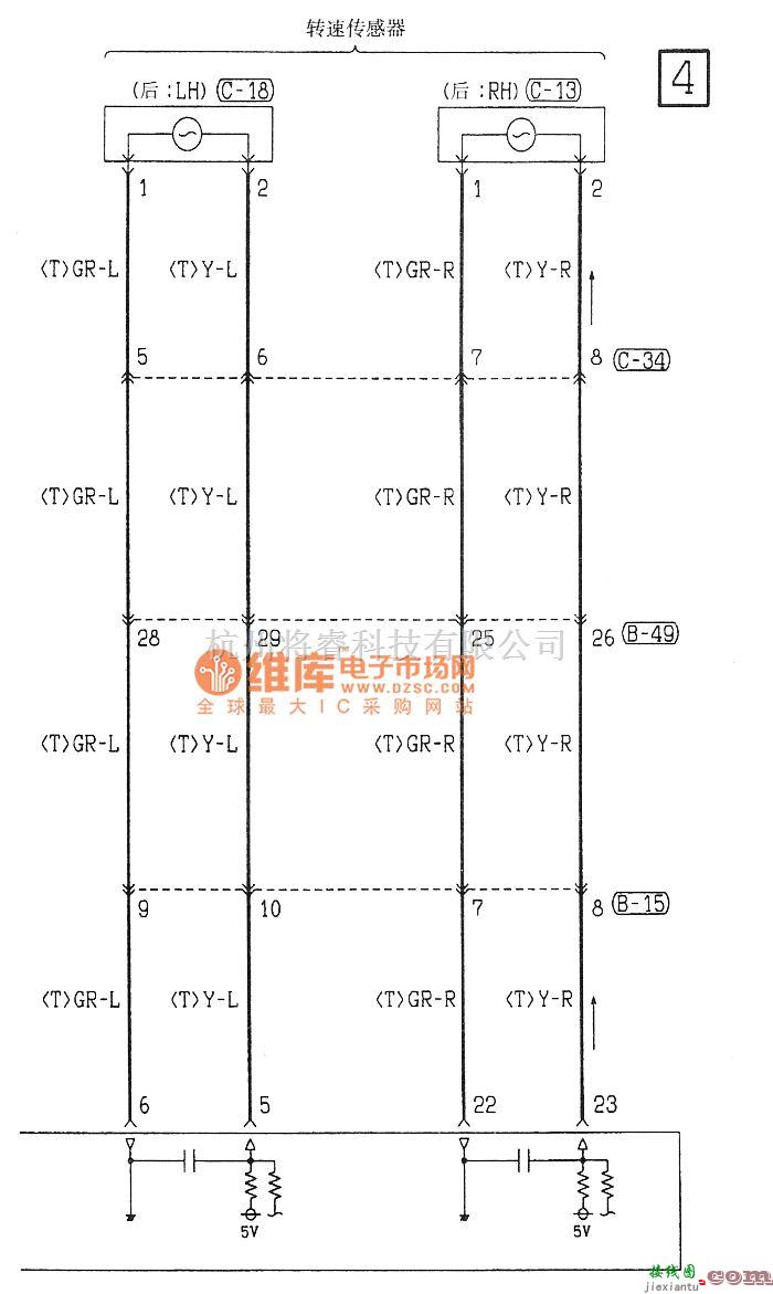 东南中的东南菱绅ABS底盘电路图  第4张