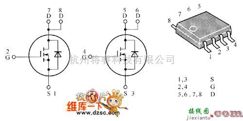 综合电路中的HAT2057RA内部电路图  第1张