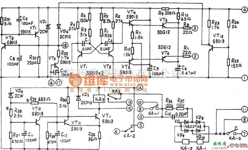 逆变电源中的ZDD-12-160全自动多功能逆变电源电路图  第1张