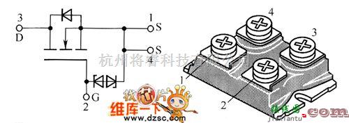 光敏二极管、三极管电路中的场效应晶体管STE30NK90Z、STE40NK90ZD内部电路图  第1张