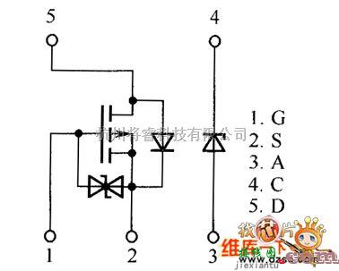 光敏二极管、三极管电路中的场效应晶体管US5U29、US5U30内部电路图  第1张