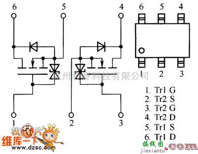 综合电路中的QS6K1内部电路图  第1张