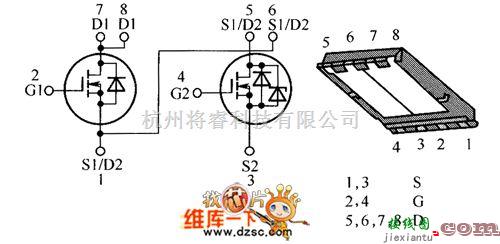 综合电路中的HAT2284WP内部电路图  第1张