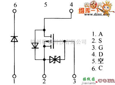 综合电路中的QS6U22、QS6U24内部电路图  第1张