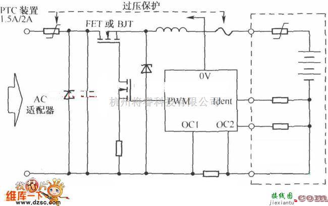 保护电路中的过压充电保护电路图  第1张