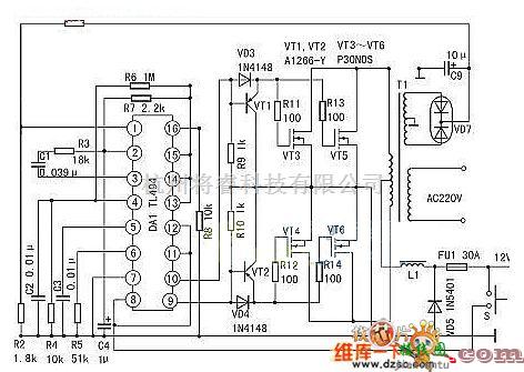 语音电路中的利用TL494组成的400W大功率稳压逆变器电路图  第1张