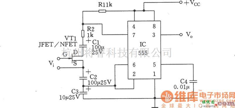 压控信号产生器中的压控占空周期振荡器电路图  第1张