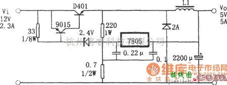 开关稳压电源中的三端稳压器开关型稳压电源电路图  第1张