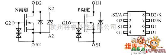 综合电路中的AOP610内部电路图  第1张