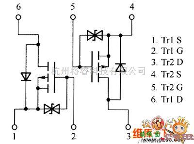 综合电路中的QS6J3内部电路图  第1张