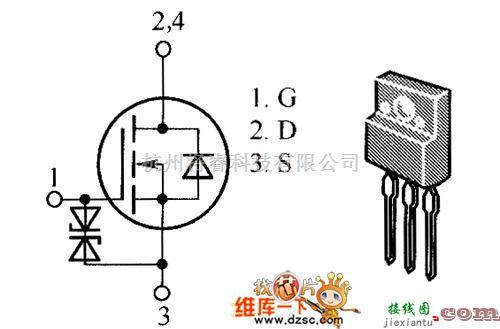 综合电路中的FS20KM-6A内电路图  第1张