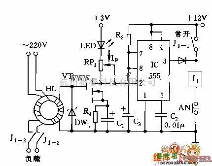 保护电路中的简单的漏电保护电路图  第1张