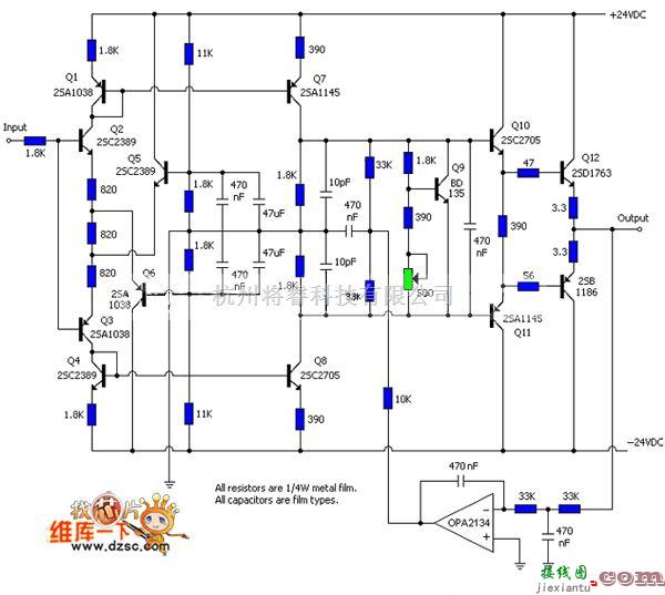 耳机放大中的耳机原理电路图  第1张