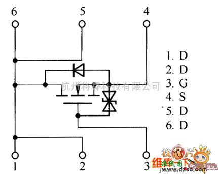 综合电路中的RSQ020N03、RSQ035N03、RSQ045N03内部电路图  第1张