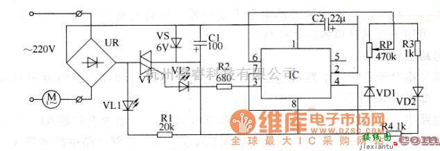 调制、阻抗变换电路中的吊扇电子调速器电路图  第1张