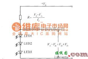 LED电路中的多只LED的驱动电路图  第1张