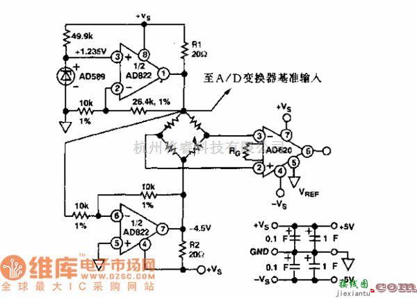 集成电流传感器、变送器中的传感器桥驱动放大电路图  第1张