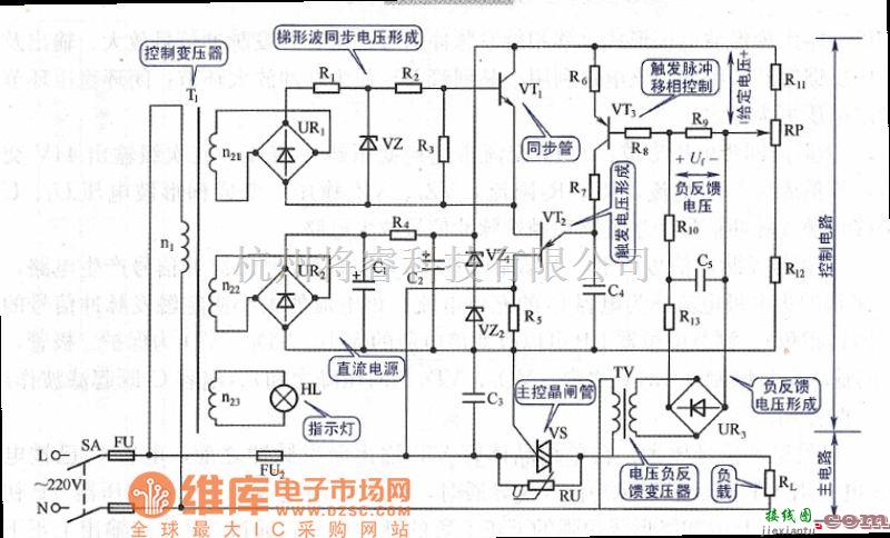 保护电路中的闭环控制交流调压电路图  第1张