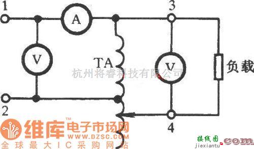 专用测量/显示电路中的调压器电压及带负载试验电路图  第2张