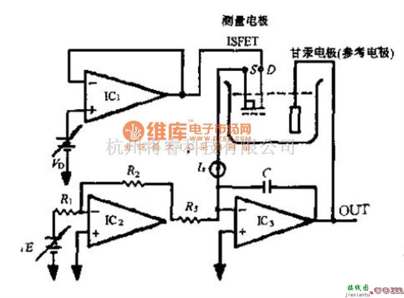 接口电路中的PH计电路图  第1张