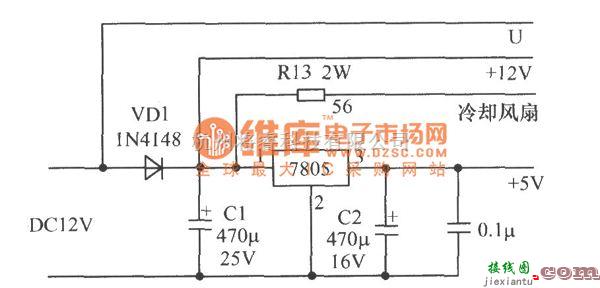 LED电路中的能快速加热、制冷的饮料温控机电路图  第5张