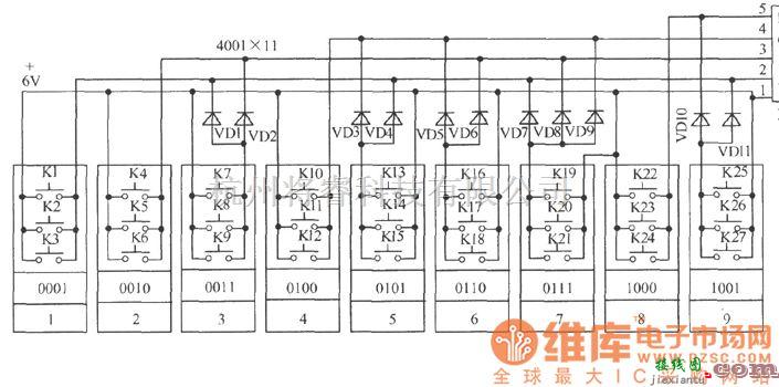 LED电路中的病房病员报讯显示器电路图  第2张