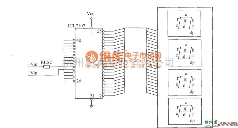 LED电路中的数显湿度计电路图  第5张