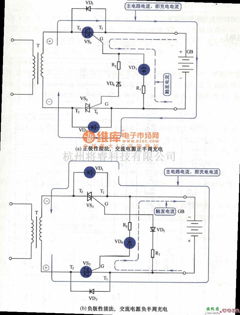充电电路中的交流充电电路图  第1张