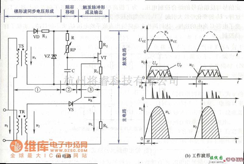 电源电路中的结晶管触发电路图  第1张