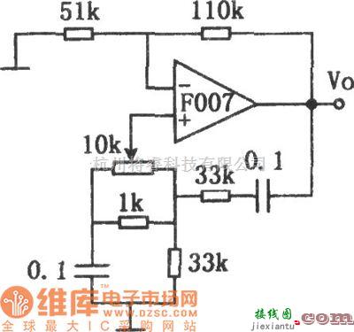 文氏信号产生中的F007构成的低成本文氏振荡器电路图  第1张