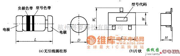 调制、阻抗变换电路中的片状二极管外形电路图  第1张