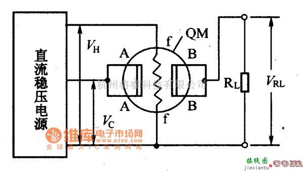 保护电路中的QM系列气敏元件基本测试电路图  第1张