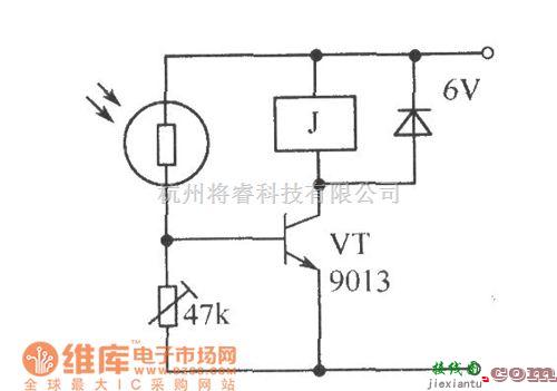 光敏电阻中的光控继电器图  第1张