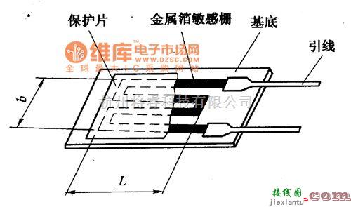 光敏电阻中的金属箔电阻应变片的基本结构电路图  第1张