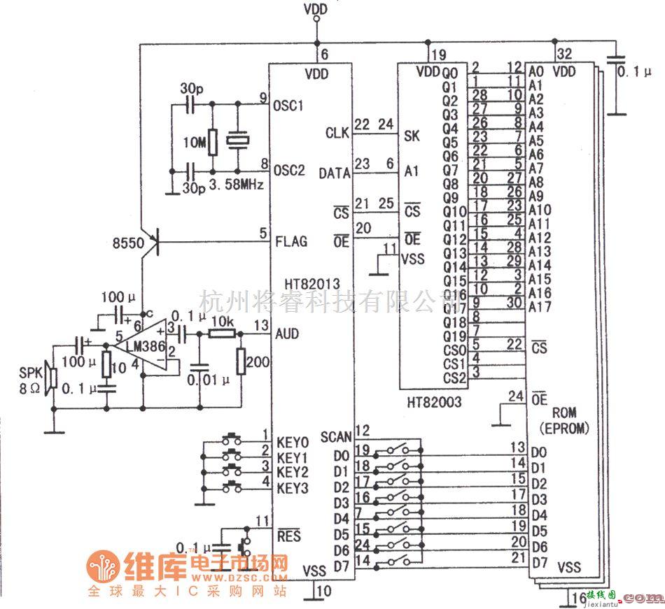 语音电路中的自适应脉冲编码语音合成系列电路图  第2张