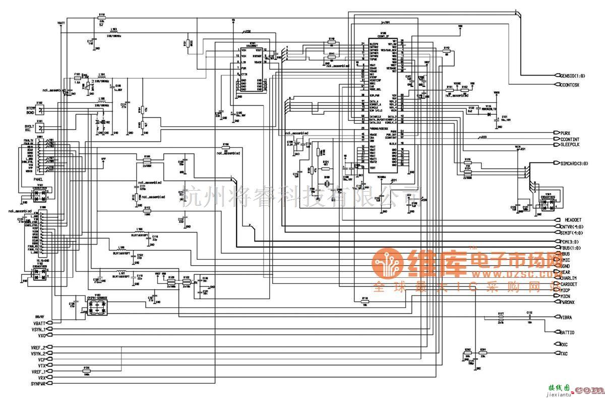 综合电路中的诺基亚6110电路图_03  第1张