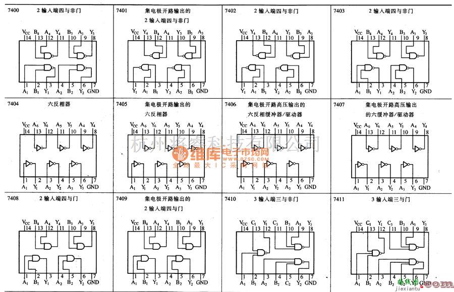 稳压电源中的通用数字逻辑集成电路图  第1张