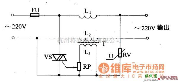 保护电路中的压敏电阻器一双向晶闸管过压保护电路图  第1张