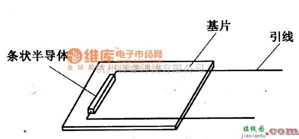 光敏电阻中的半导体应变片结构示意电路图  第1张