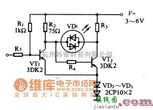 光敏二极管、三极管电路中的脉冲判别电路图  第1张