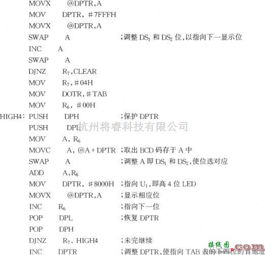 LED电路中的ICM7212AM 4位并行显示/译码/驱动器(硬件译码)构成的8位静态LED显示器电路图  第2张