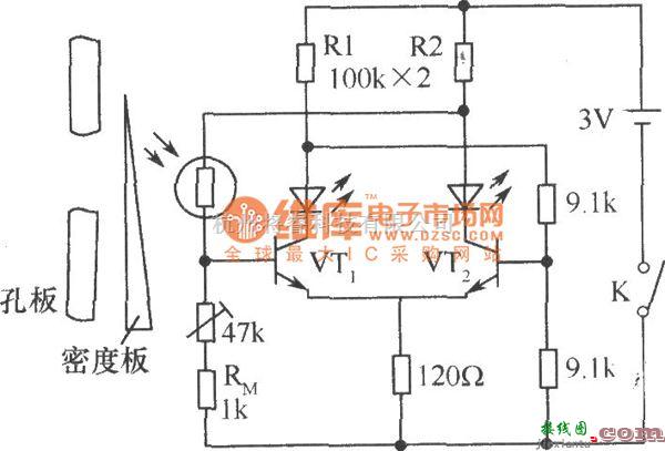 光敏电阻中的照相机电子测光系统电路图  第1张