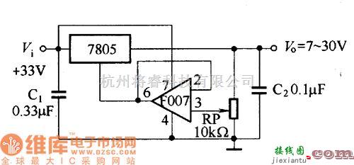 稳压电源中的三端固定集成稳压器电路图  第1张