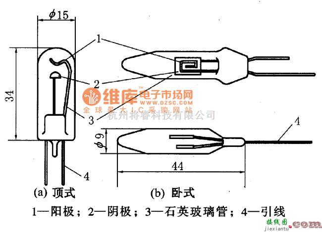 超声波传感器中的紫外线传感器外形结构电路图  第1张