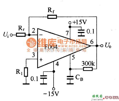 稳压电源中的运算放大器消振电路图  第1张