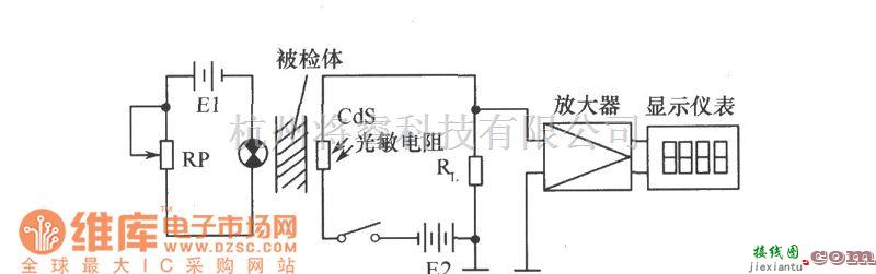 光敏电阻中的比色计和浓度计电路图  第1张